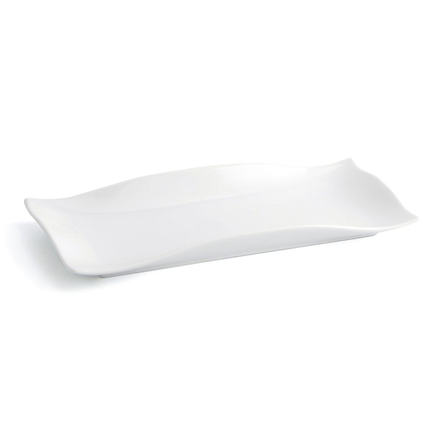 Flad Plade Quid Gastro Fun Hvid Keramik 29,5 x 11 x 3 cm (6 enheder) #7