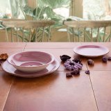 Flad Plade Quid Vita Peoni Pink Keramik  27 cm (12 enheder) #4