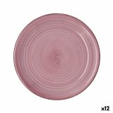 Flad Plade Quid Vita Peoni Pink Keramik  27 cm (12 enheder) #1