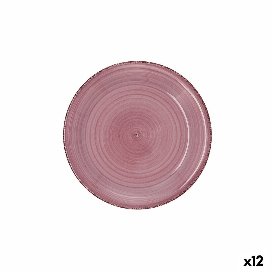 Desserttallerken Quid Vita Peoni Pink Keramik 19 cm (12 enheder) #1
