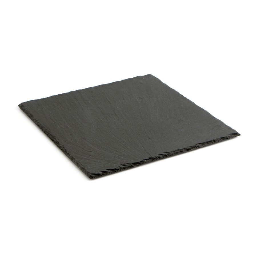 Keramisk fad med skifereffekt Quid Gastro Fun Sort (25 x 25 cm) (12 enheder) #4