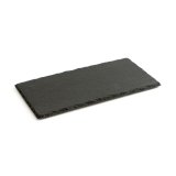 Keramisk fad med skifereffekt Quid Gastro Fun Sort (32 x 17 cm) (12 enheder) #4