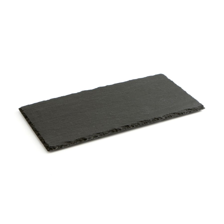 Keramisk fad med skifereffekt Quid Gastro Fun Sort (32 x 17 cm) (12 enheder) #4