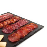 Keramisk fad med skifereffekt Quid Gastro Fun Sort (30 x 30 cm) (12 enheder) #7