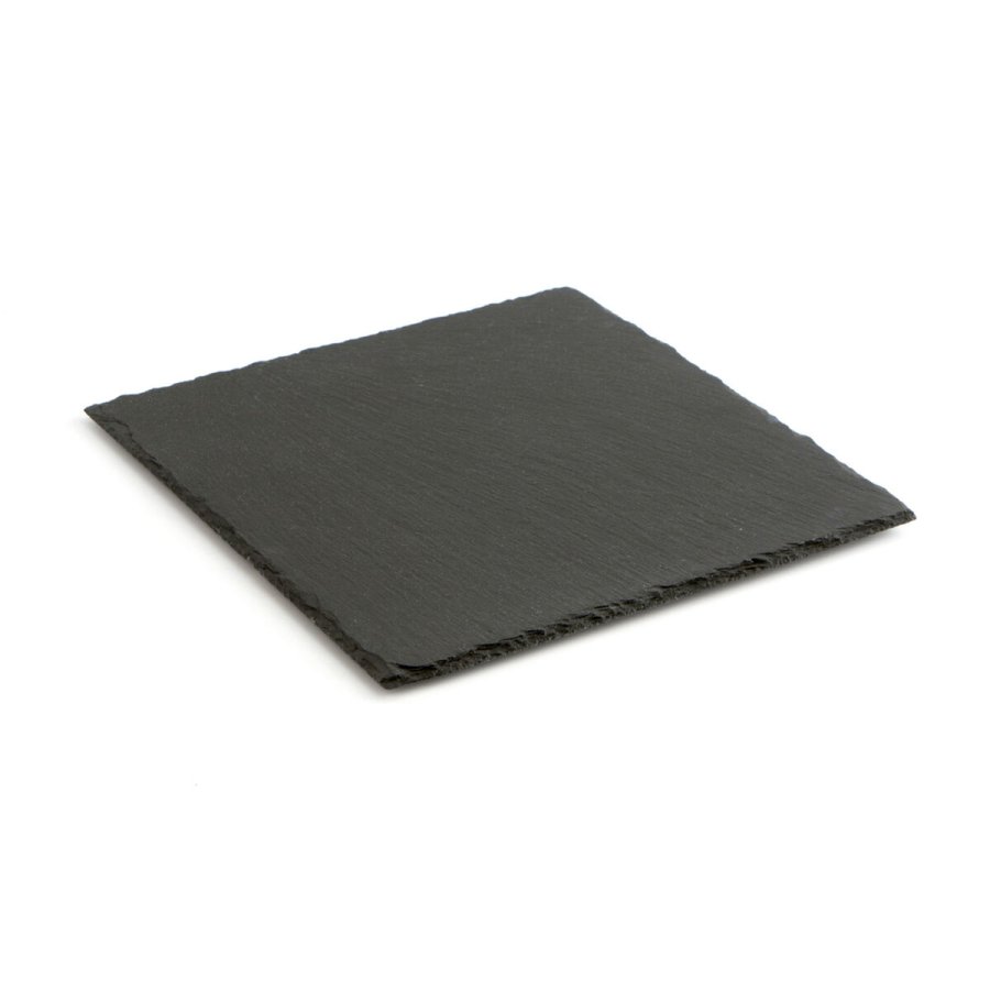 Keramisk fad med skifereffekt Quid Gastro Fun Sort (30 x 30 cm) (12 enheder) #4