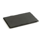 Keramisk fad med skifereffekt Quid Gastro Fun Sort 30 x 20 cm (12 enheder) #4