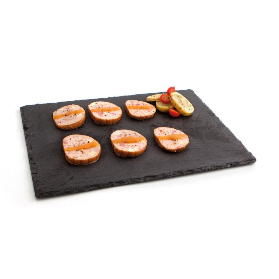 Keramisk fad med skifereffekt Quid Gastro Fresh Sort (40 x 30 cm) (12 enheder) #7