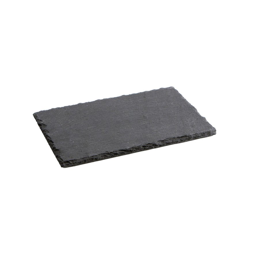Keramisk fad med skifereffekt Quid Gastro Fresh Sort (40 x 30 cm) (12 enheder) #4