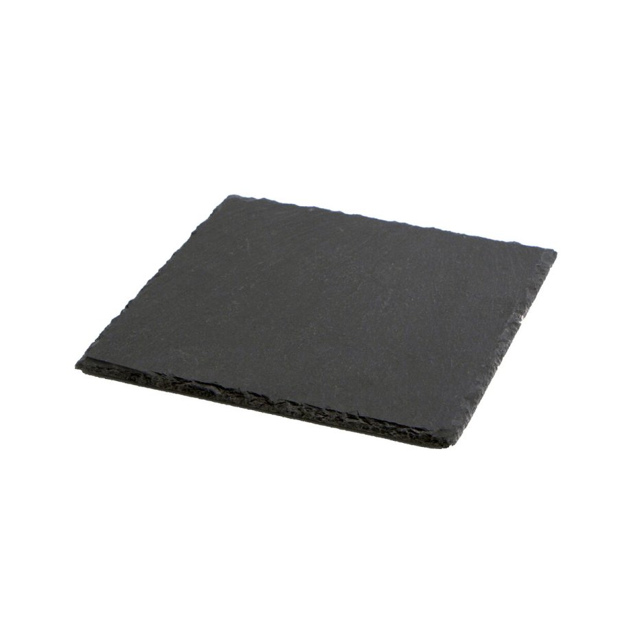 Keramisk fad med skifereffekt Quid Gastro Fresh Sort (20 x 20 cm) (12 enheder) #10