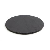 Keramisk fad med skifereffekt Quid Select Cirkulr Sort (12 enheder) #7