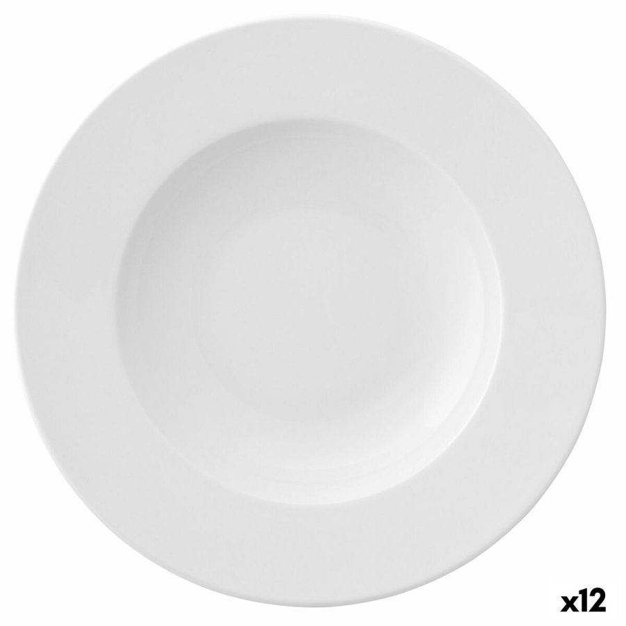 Dyb tallerken Ariane Prime Keramik Hvid (23 cm) (12 enheder) #1