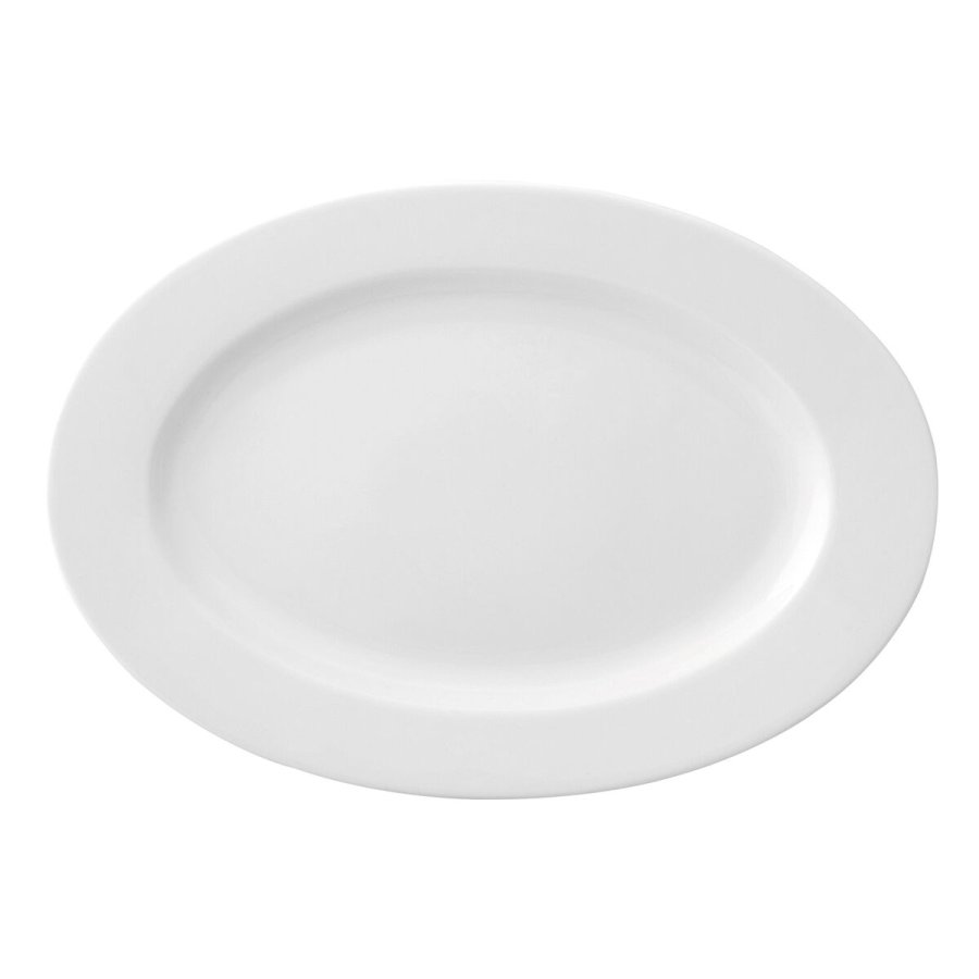 Flad Plade Ariane Prime Oval Hvid Keramik 32 x 25 cm (6 enheder) #4