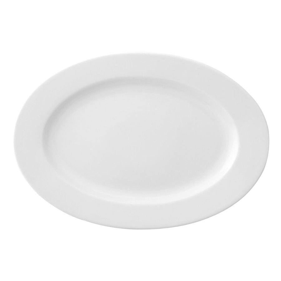 Flad Plade Ariane Prime Oval Hvid Keramik 38 x 25 cm (6 enheder) #4