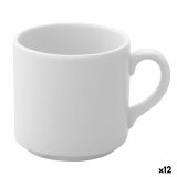 Dele kaffekopst Ariane Prime Hvid Keramik 200 ml Kaffe (12 enheder) #1