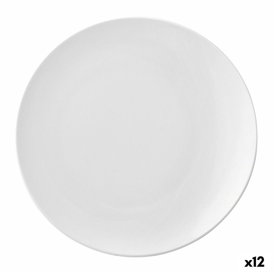 Flad Plade Ariane Vital Coupe Hvid Keramik  21 cm (12 enheder) #1