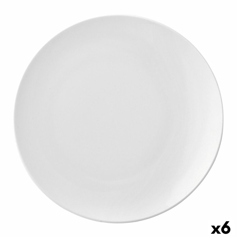 Flad Plade Ariane Vital Coupe Hvid Keramik (6 enheder) #1