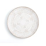 Flad Plade Ariane Tornado White To-farvet Keramik  31 cm (6 enheder) #7