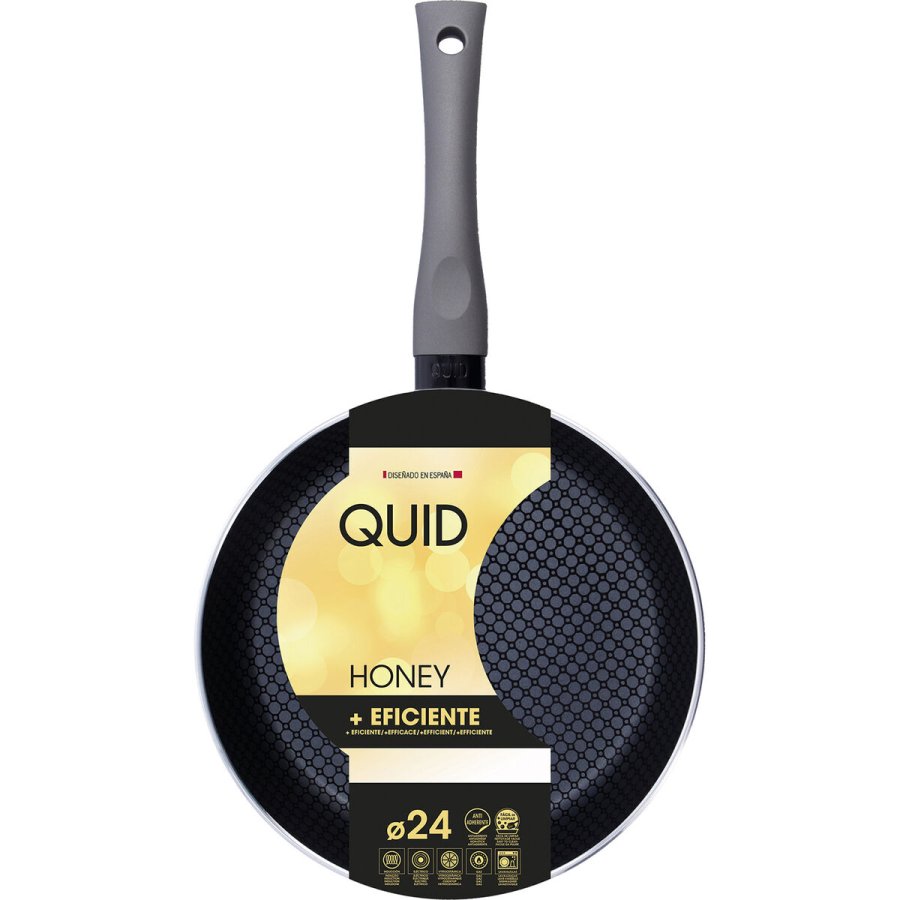 Stegepande Quid Honey Sort Metal  24 cm (6 enheder) #10