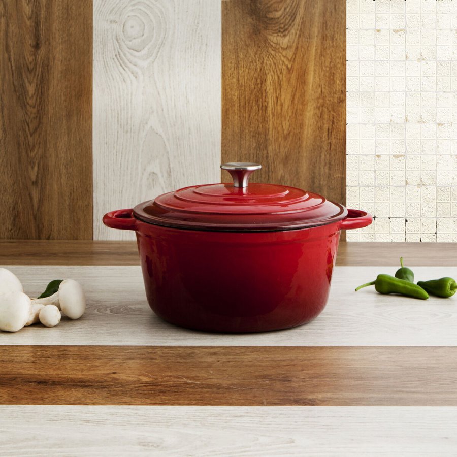 Gryde Med Lg Bidasoa Fierro Rd  24 cm 3,7 L (2 enheder) #4