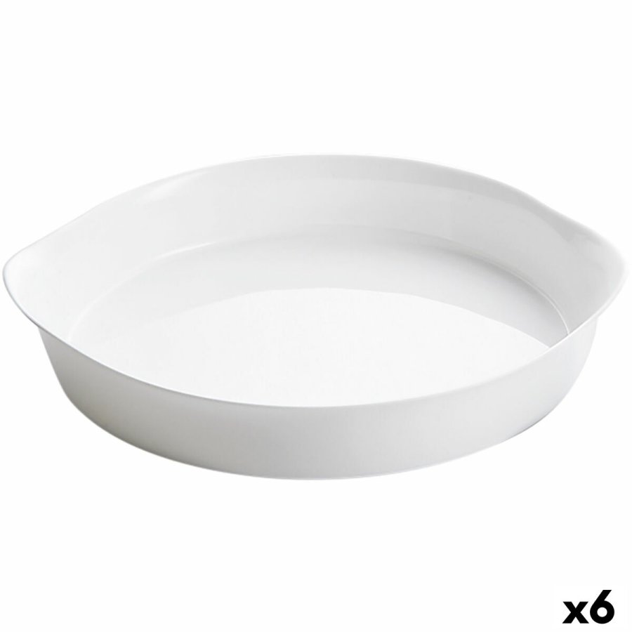 Kageform Luminarc Smart Cuisine Hvid Glas Cirkulr  28 cm 6 enheder #1