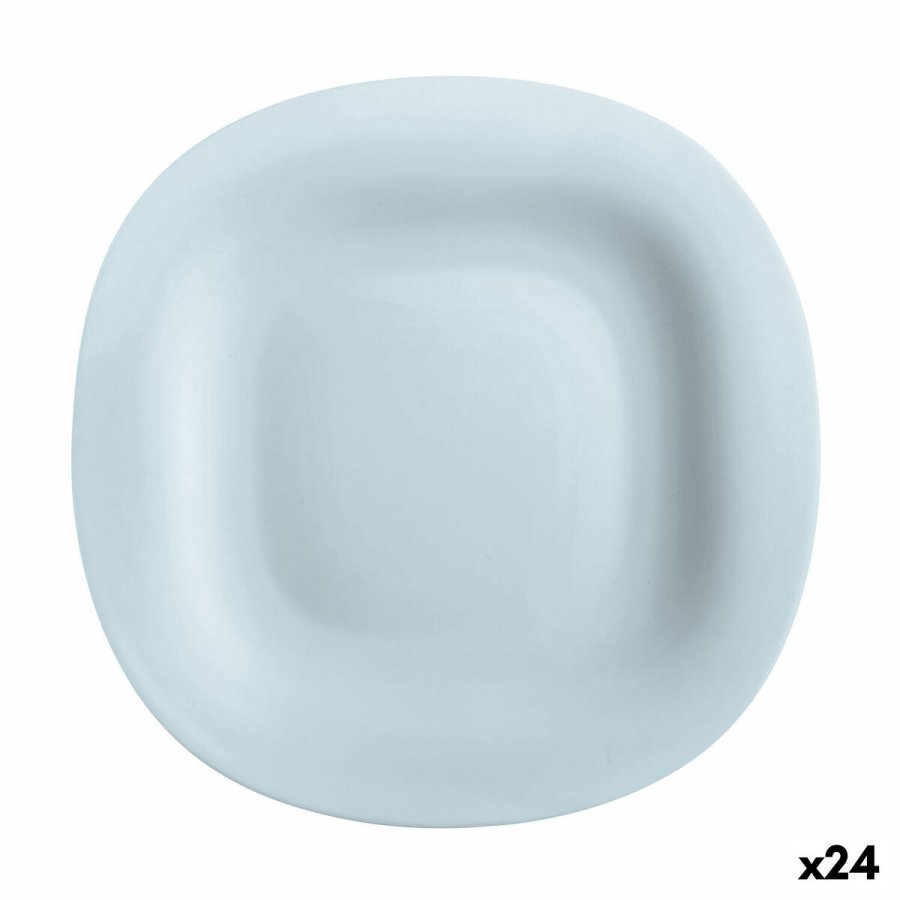 Flad Plade Luminarc Carine Paradise Bl Glas 27 cm (24 enheder) #1