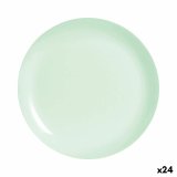 Flad Plade Luminarc Diwali Paradise Grn Glas 25 cm (24 enheder) #1