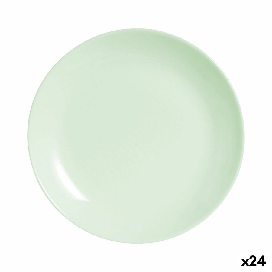 Desserttallerken Luminarc Diwali Paradise Grn Glas 19 cm (24 enheder) #1