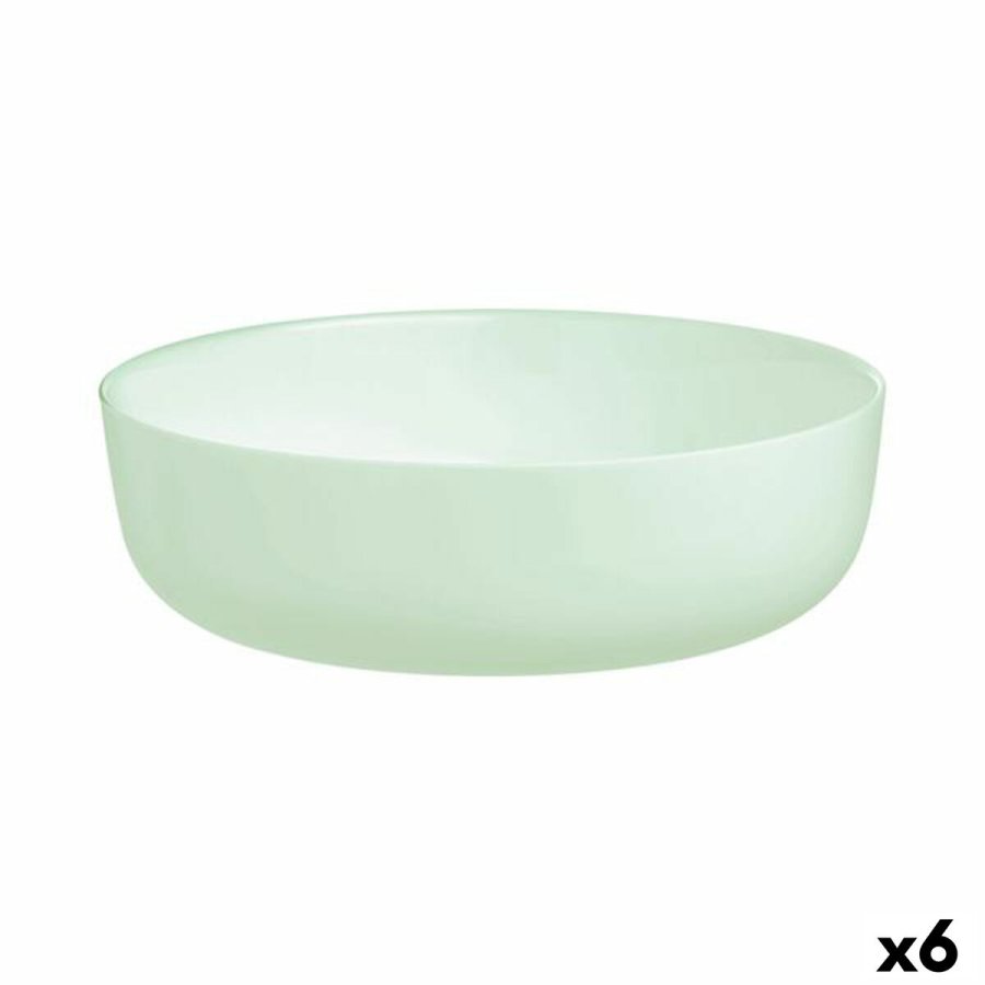 Salatskl Luminarc Diwali Paradise Grn Glas 22 cm (6 enheder) #1