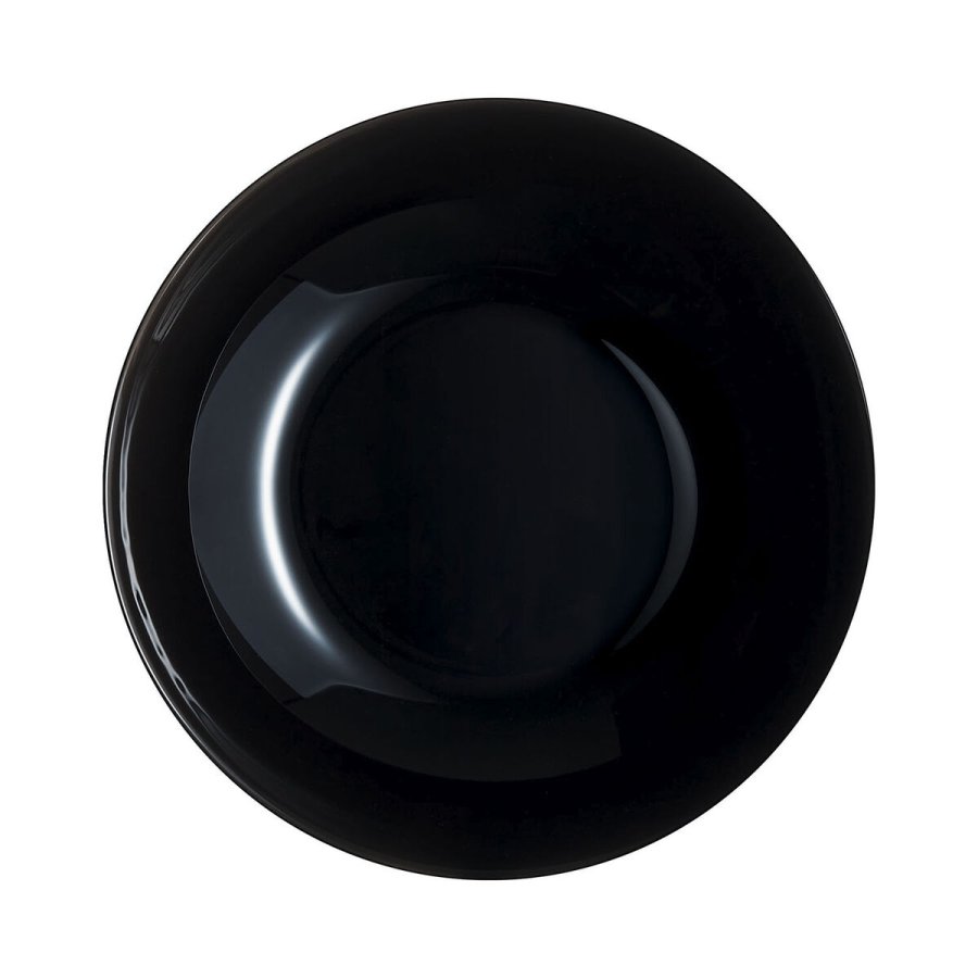 Dyb tallerken Luminarc Zelie Negro Sort Glas  20 cm (12 enheder) #13