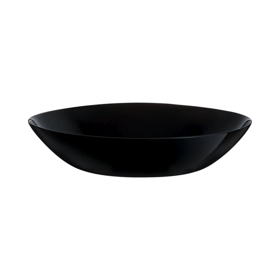 Dyb tallerken Luminarc Zelie Negro Sort Glas  20 cm (12 enheder) #16