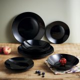 Desserttallerken Luminarc Zelie Negro Sort Glas  18 cm (12 enheder) #7