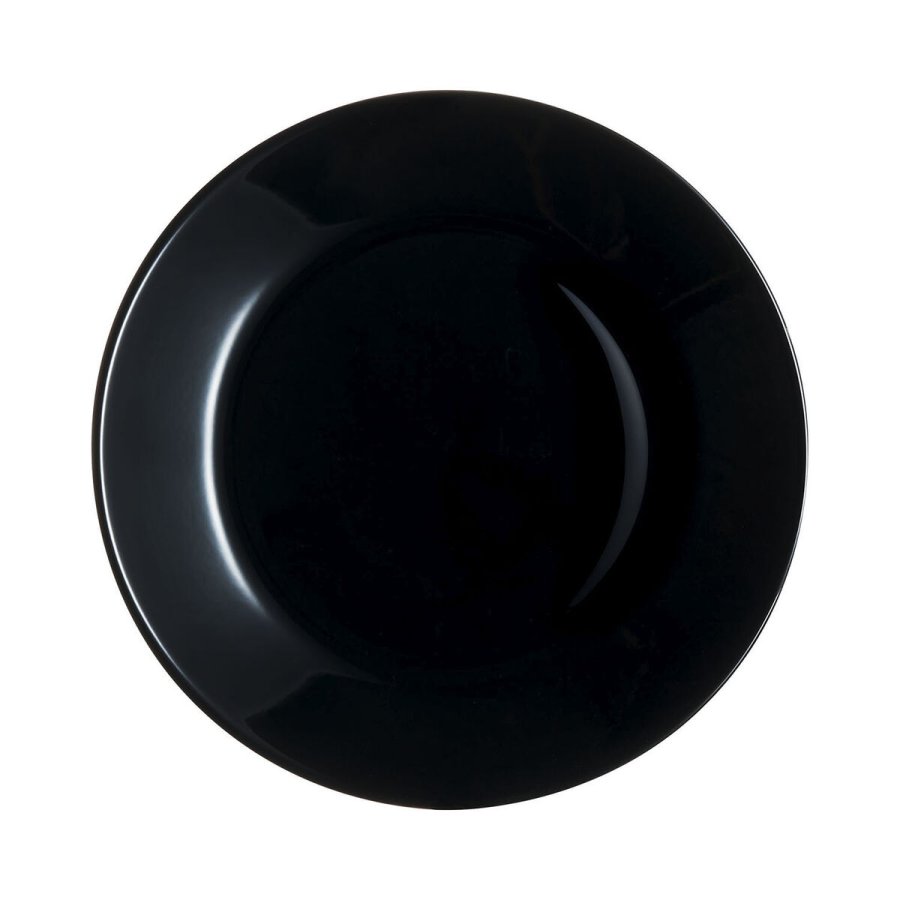 Desserttallerken Luminarc Zelie Negro Sort Glas  18 cm (12 enheder) #13