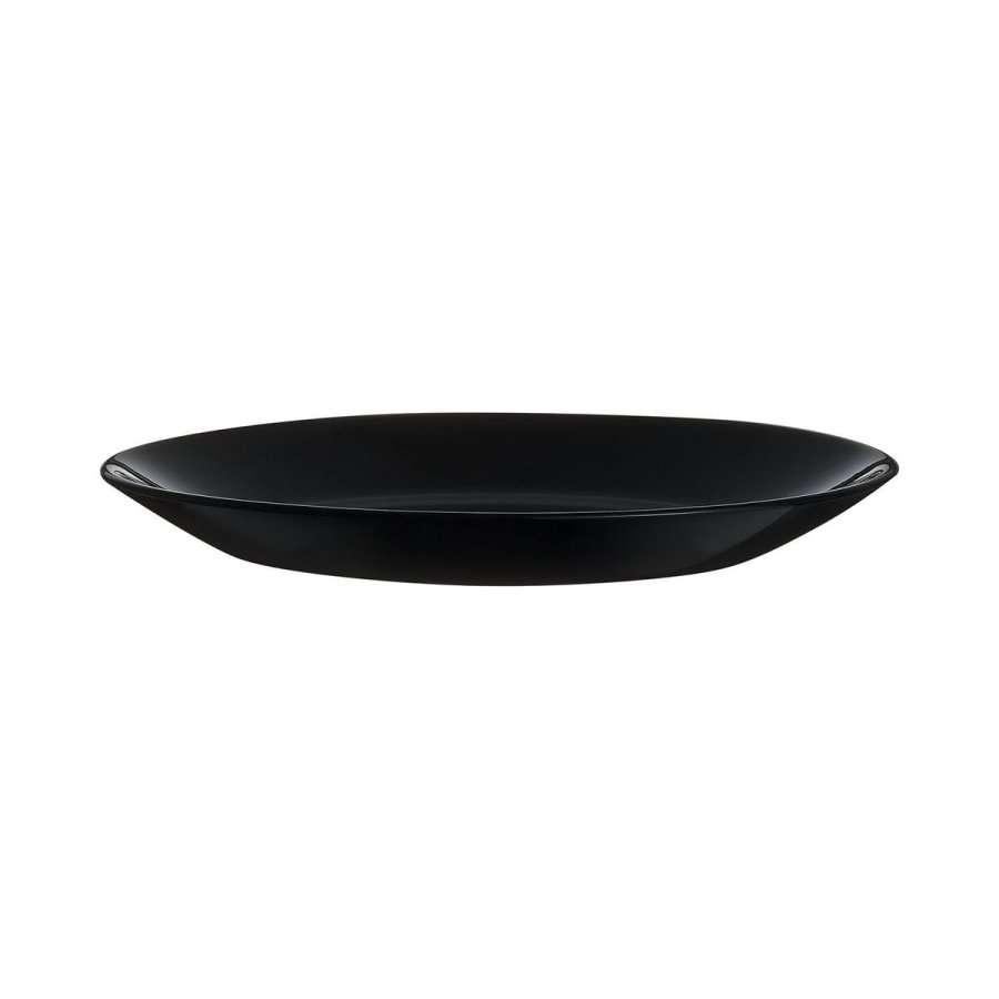 Desserttallerken Luminarc Zelie Negro Sort Glas  18 cm (12 enheder) #16
