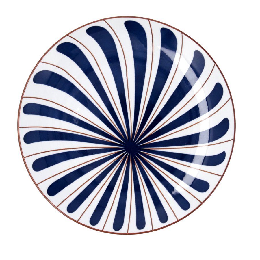 Flad Plade Bidasoa Oceanika Bl� Keramik � 27 cm (12 enheder) #4