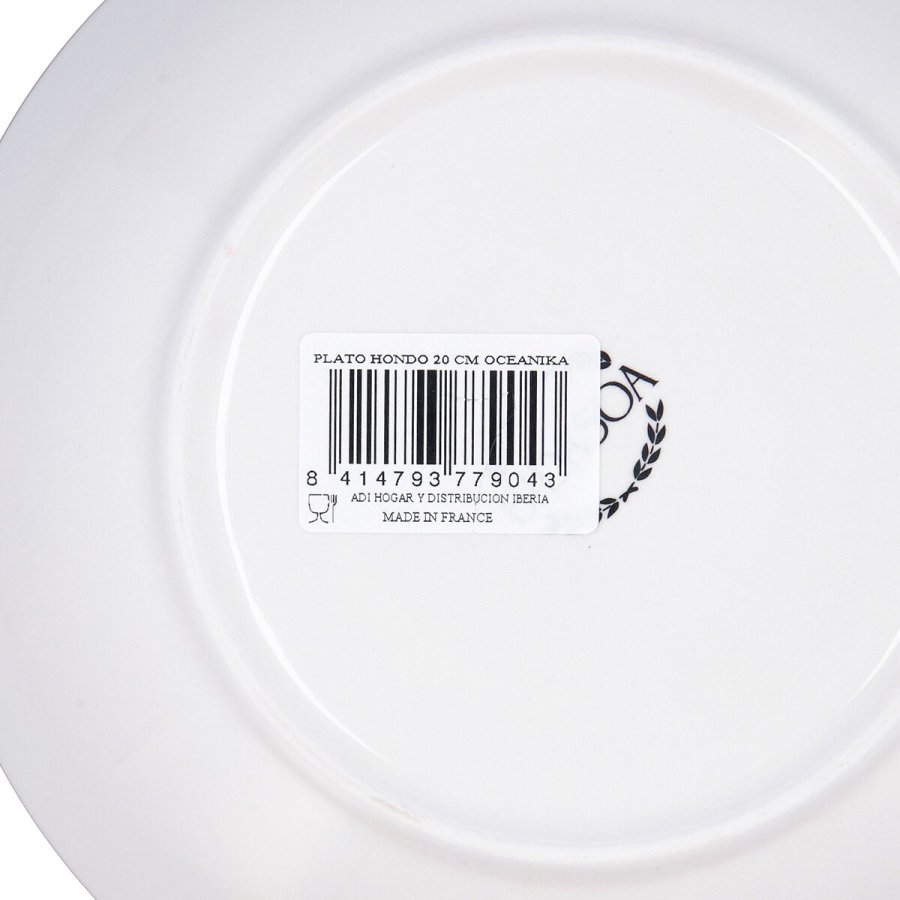 Dyb tallerken Bidasoa Oceanika Bl� Keramik � 20 cm (12 enheder) #5