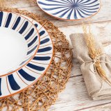 Dyb tallerken Bidasoa Oceanika Bl� Keramik � 20 cm (12 enheder) #3