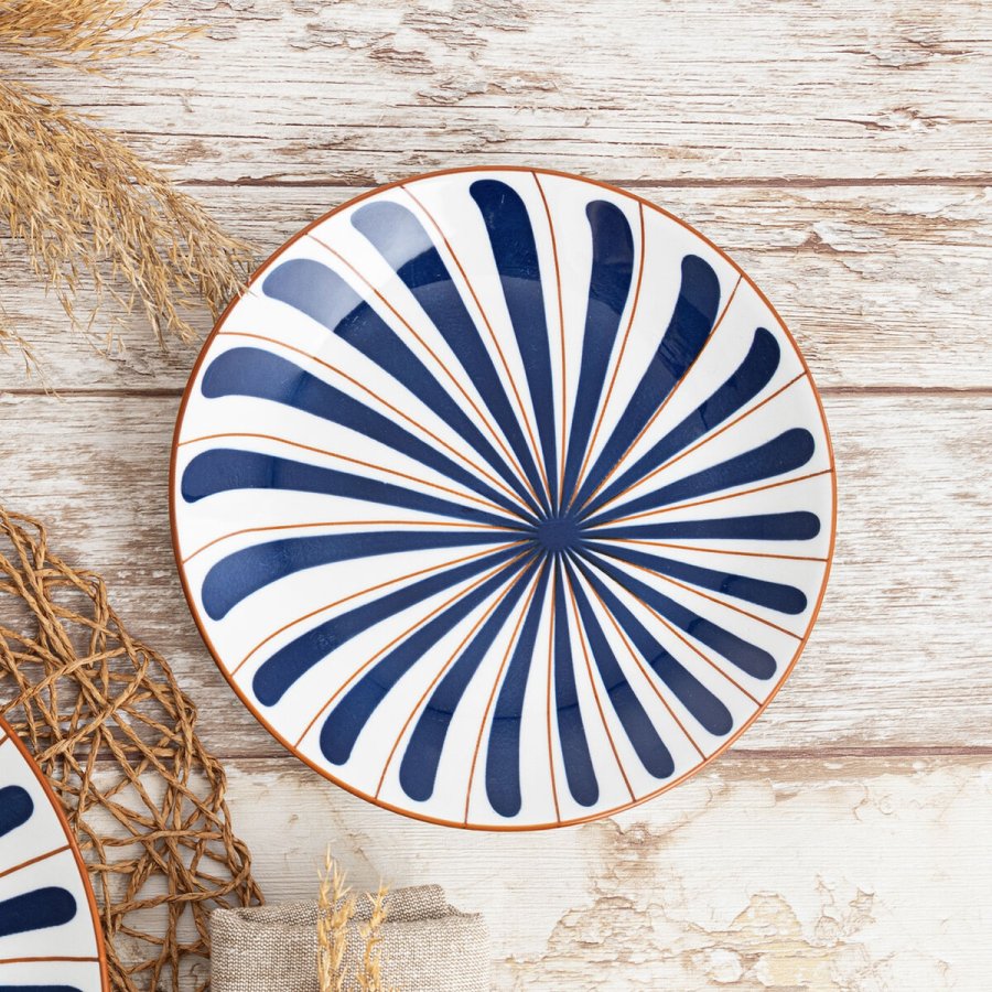 Desserttallerken Bidasoa Oceanika Bl� Keramik � 19 cm (12 enheder) #2