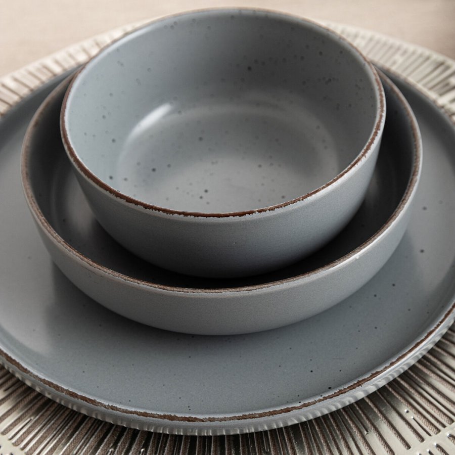 Snacksk�l Quid Duna Gr� Keramik 15 x 15 cm (12 enheder) #3