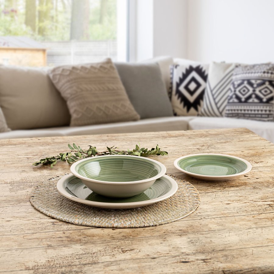 Dyb tallerken Quid Calypso Gr�n Keramik � 21,5 cm (12 enheder) #2