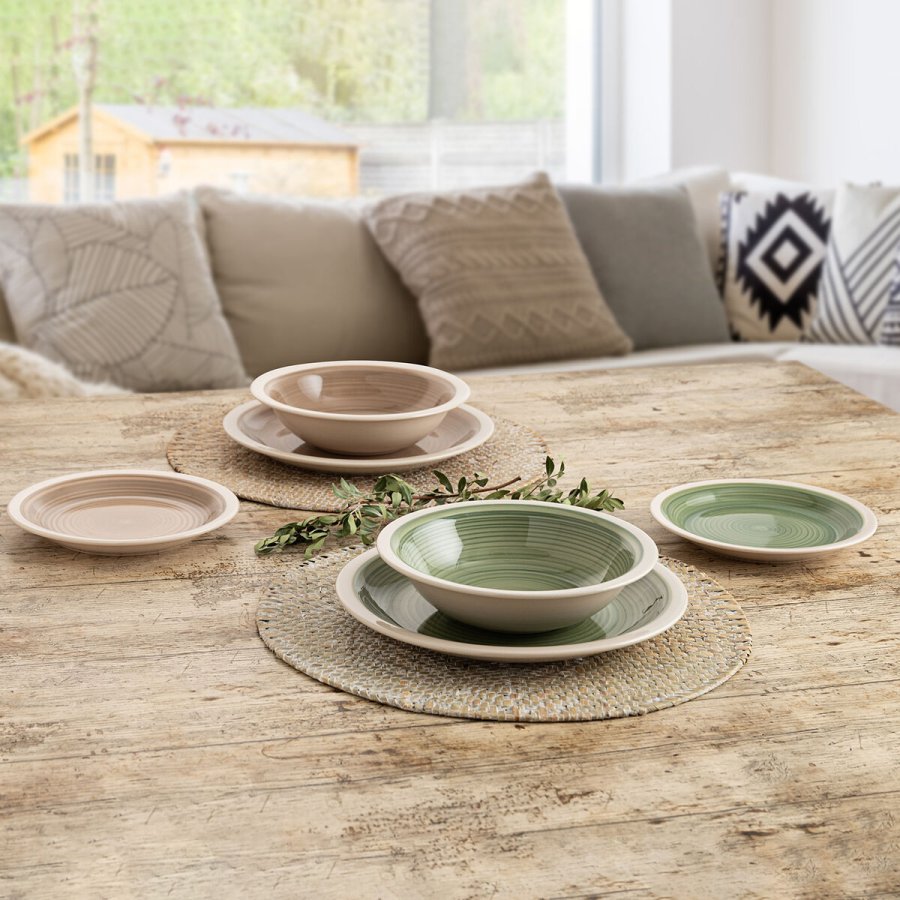 Desserttallerken Quid Calypso Gr�n Keramik � 19 cm (12 enheder) #4