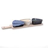 S�t til appetizere Bidasoa Moana Multifarvet Keramik 34 x 9,5 x 4,5 cm 4 Dele (12 enheder) #6