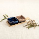 S�t til appetizere Bidasoa Moana Multifarvet Keramik 25 x 9,5 x 4,5 cm 3 Dele (12 enheder) #2