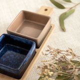 S�t til appetizere Bidasoa Moana Multifarvet Keramik 25 x 9,5 x 4,5 cm 3 Dele (12 enheder) #5