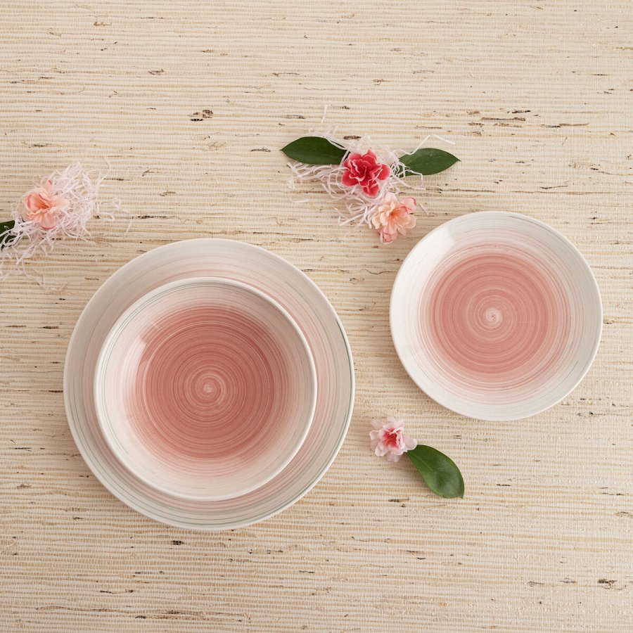 Flad Plade Quid Velvet Pink Keramik � 27 cm (12 enheder) #3