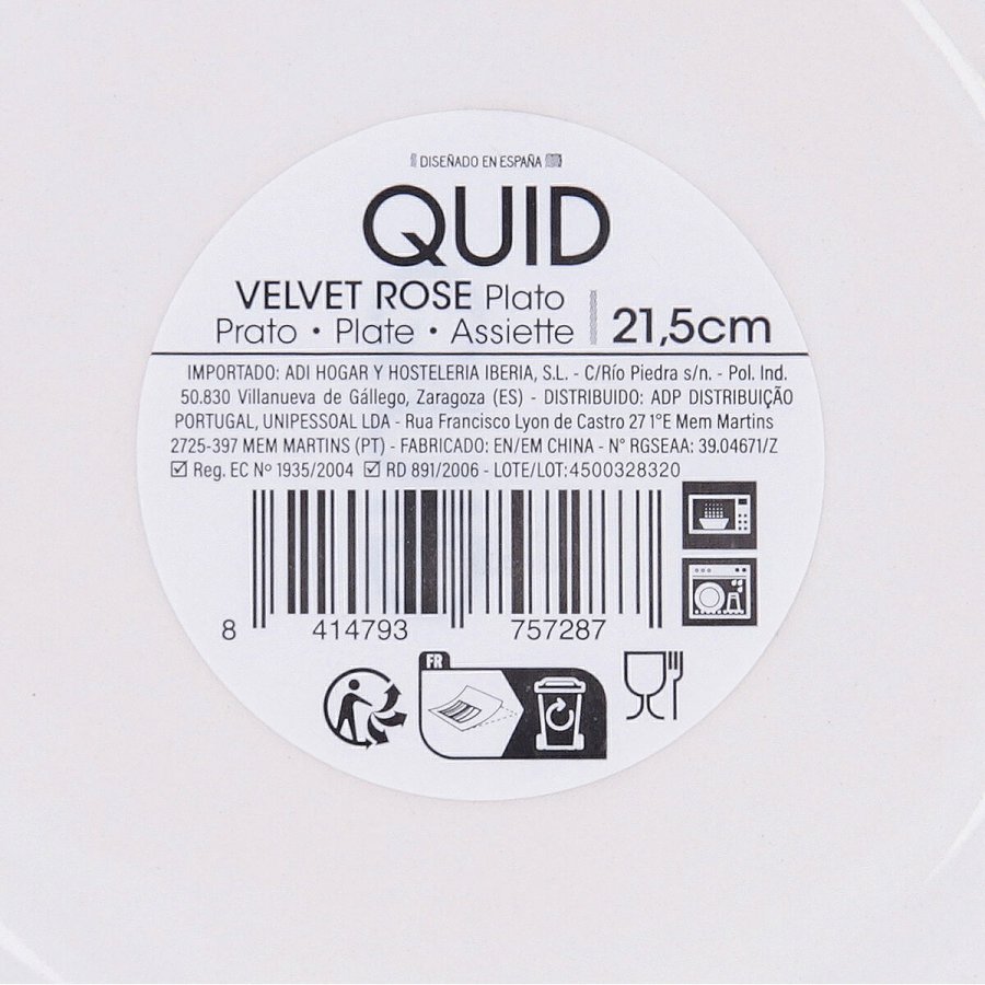 Dyb tallerken Quid Velvet Gr�n Keramik � 21,5 cm (12 enheder) #7