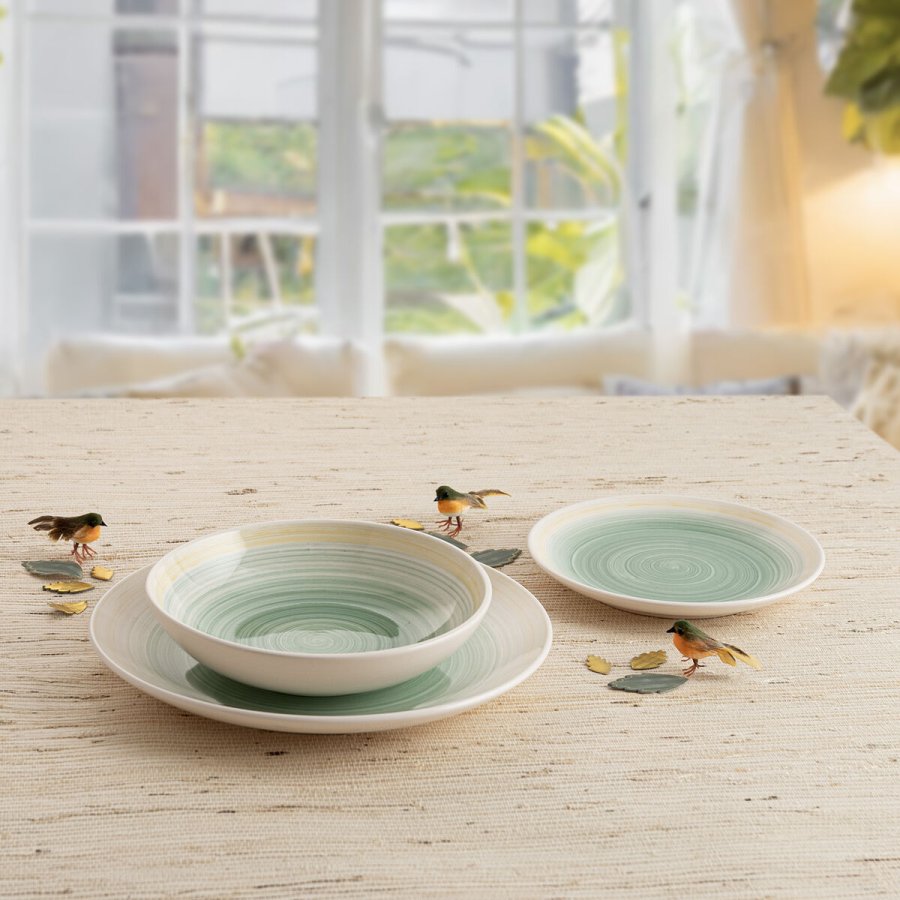 Desserttallerken Quid Velvet Gul Keramik � 19 cm (12 enheder) #2