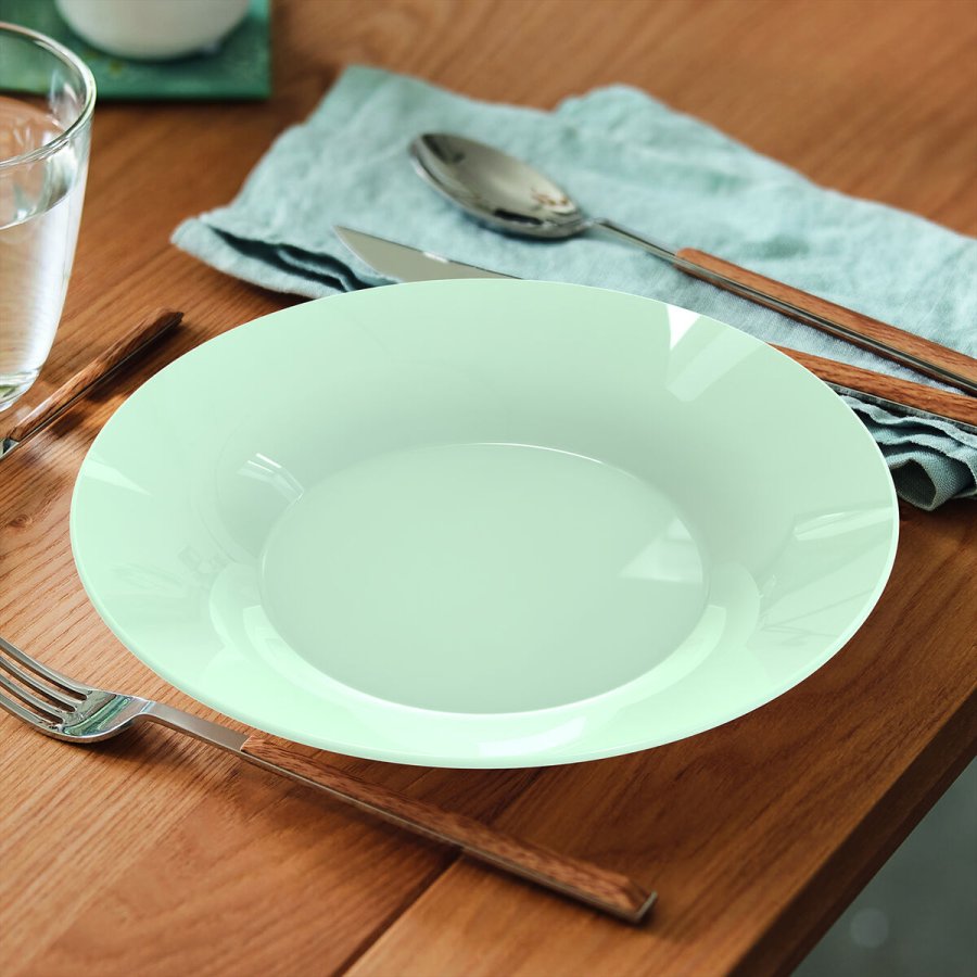 Dyb tallerken Luminarc Plumi Paradise Ver Gr�n Glas � 22 cm (24 enheder) #3