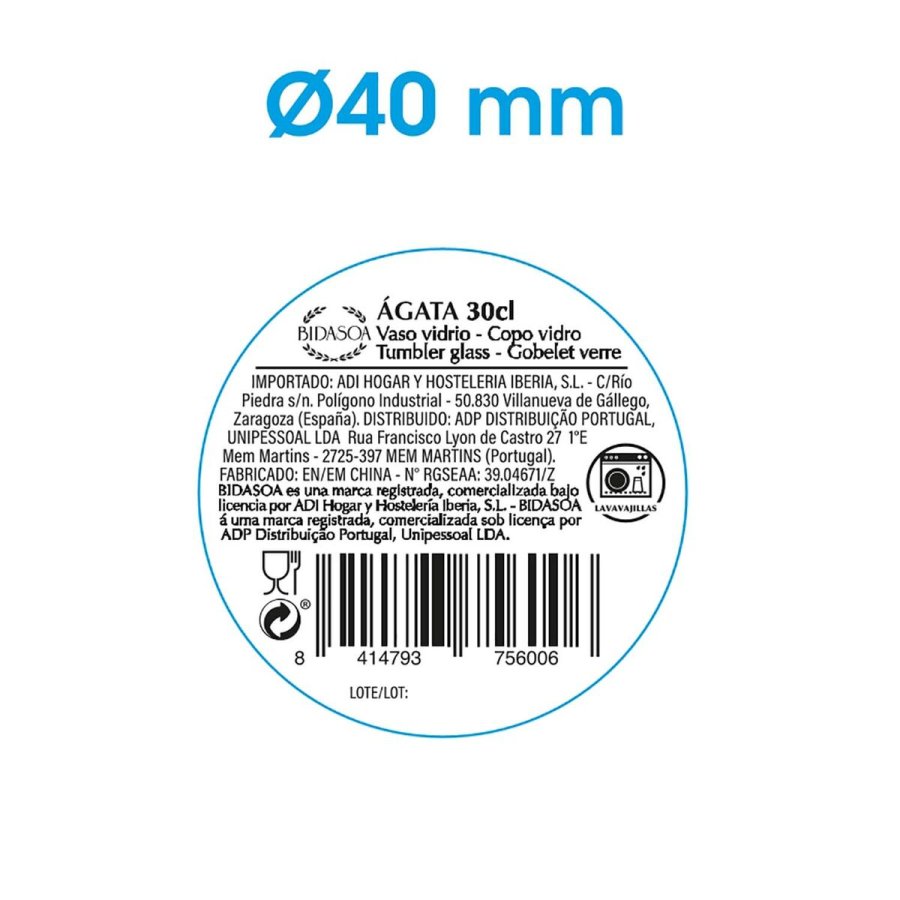 Glas Bidasoa Agata Pink Glas 300 ml (6 enheder) #5