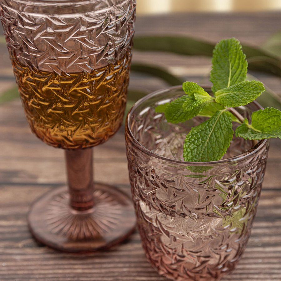 Glas Bidasoa Agata Pink Glas 300 ml (6 enheder) #3