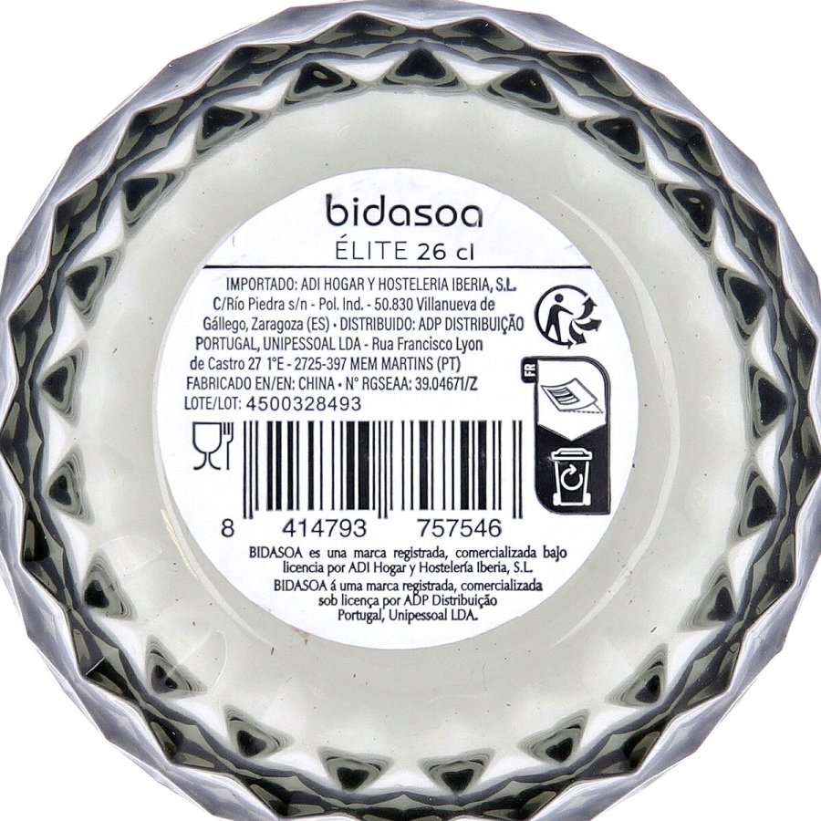 Vandglas Bidasoa Elite Gr� Glas 260 ml (6 enheder) #7